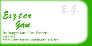 eszter gan business card